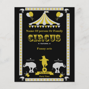 Circus-Posters en -Kaarten Flyer