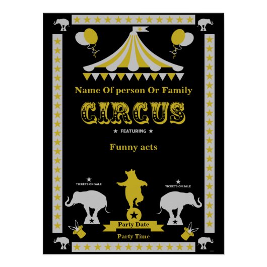 Circus-Posters en -Kaarten Perfect Poster (Voorkant)