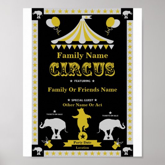 Circus-Posters en -Kaarten Poster (Voorkant)