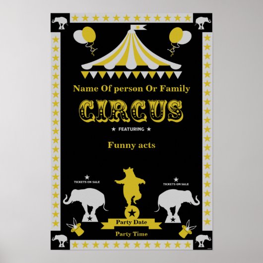 Circus-Posters en -Kaarten Poster (Voorkant)