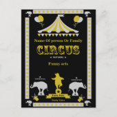 Circus-Posters en -Kaarten Uitnodiging Briefkaart (Voorkant)