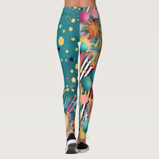 Circus Print Leggings (Achterkant)