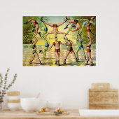 Circus Print. Poster (Keuken)