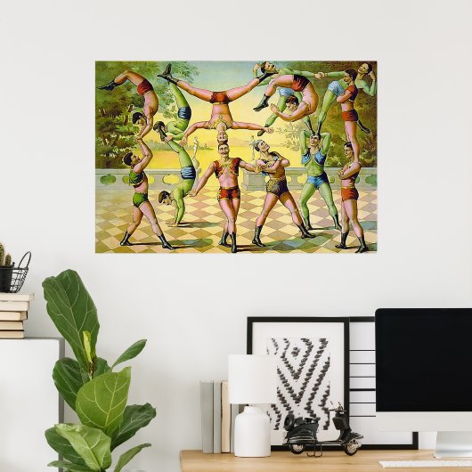 Circus Print. Poster (Thuiskantoor)