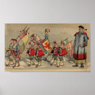 Circus Processie 1888 Kinderboek Afbeelding 2 Poster