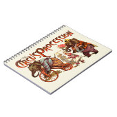 Circus Processie Elephant Antiek Notitieboek (Linkerzijde)