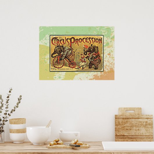 Circus Processie Poster (Keuken)