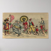 Circus Procession 1888 Children's Book Afbeelding Poster (Voorkant)