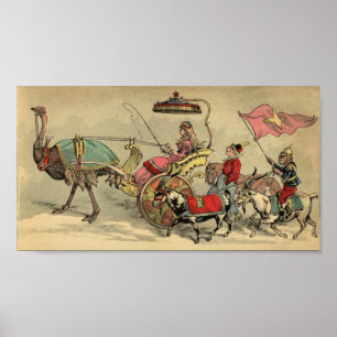 Circus Procession Animals Poster
