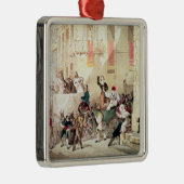 Circus Procession in Italië, 1830 Metalen Ornament (Rechts)