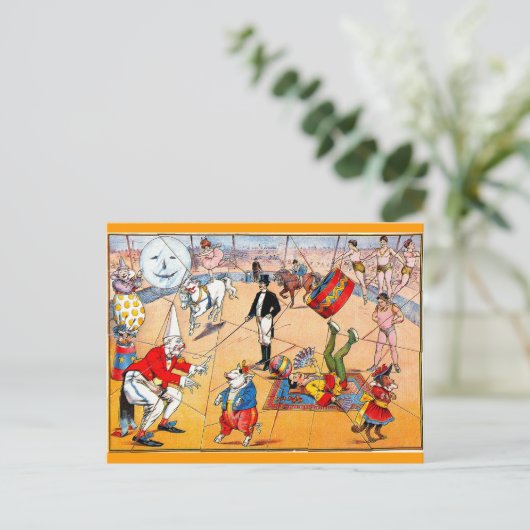 Circus Puzzle - Briefkaart (Staand voorkant)