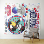 Circus Reclame Achtergrond Wandkleed (In Situ (horizontaal))
