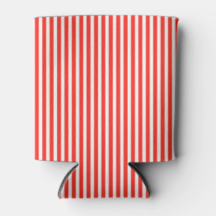Circus Red en White Cabana Stripes Blikjeskoeler