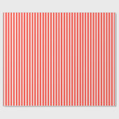 Circus Red en White Cabana Stripes Cadeaupapier (Vlak)
