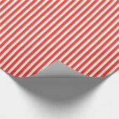 Circus Red en White Cabana Stripes Cadeaupapier (Hoek)