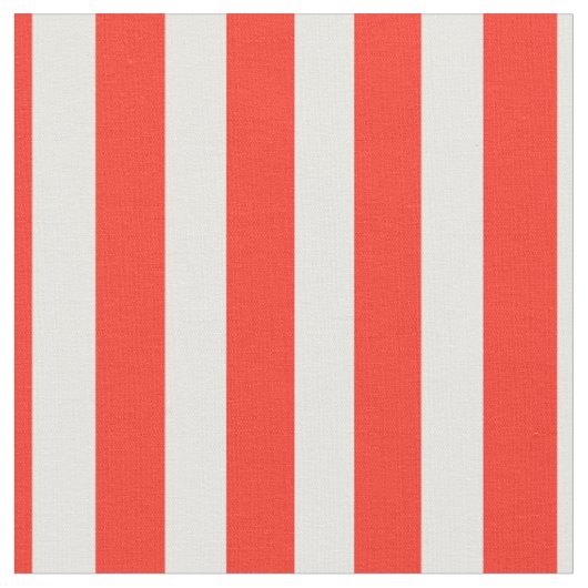 Circus Red en White Cabana Stripes Stof (Close Up)