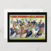 Circus Riders  Theater Poster Briefkaart (Voorkant / Achterkant)