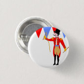 Circus Ring Master Circus Party Ronde Button 3,2 Cm (Voorkant /achterkant)
