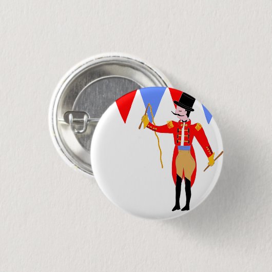 Circus Ring Master Circus Party Ronde Button 3,2 Cm (Voorkant /achterkant)