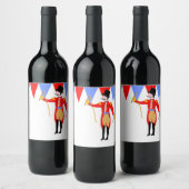 Circus Ring Master Circus Party Wijn Etiket (Flessen)