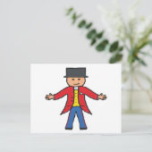 Circus Ringmaster Briefkaart (Staand voorkant)
