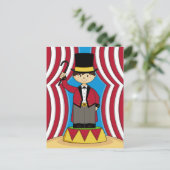 Circus Ringmaster Briefkaart (Staand voorkant)