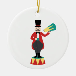 Circus Ringmaster Keramisch Ornament