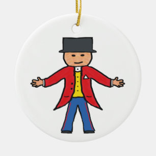 Circus Ringmaster Keramisch Ornament