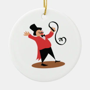 Circus Ringmaster Keramisch Ornament