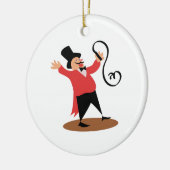 Circus Ringmaster Keramisch Ornament (Links)
