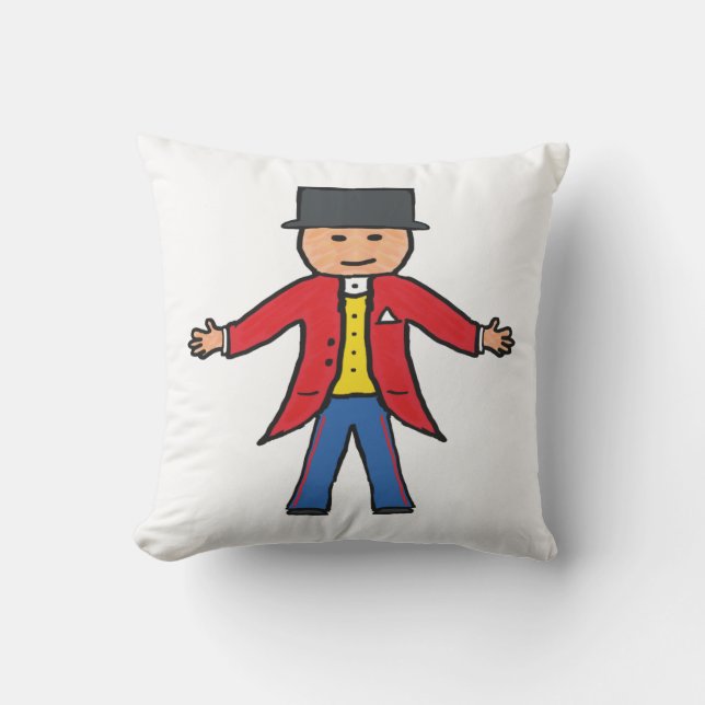 Circus Ringmaster Kussen (Voorkant)