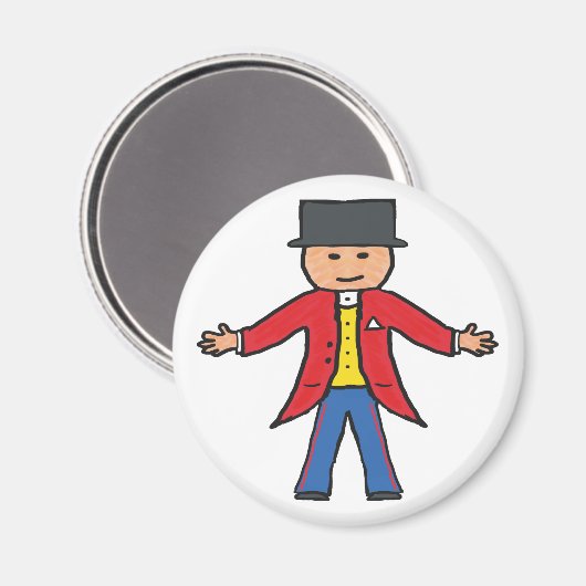 Circus Ringmaster Magneet (Voorkant / Achterkant)