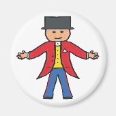 Circus Ringmaster Magneet (Voorkant)
