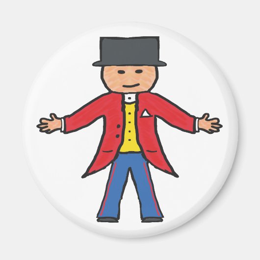 Circus Ringmaster Magneet (Voorkant)