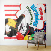 Circus Ringmeester Beer Verjaardag Achtergrond Wandkleed (In Situ (horizontaal))