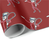 Circus Ringmeester Stickman Cadeaupapier (Rol Hoek)