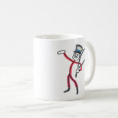 Circus Ringmeester Stickman Koffiemok (Voorkant rechts)