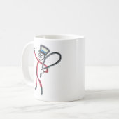Circus Ringmeester Stickman Koffiemok (Voorkant links)