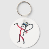 Circus Ringmeester Stickman Sleutelhanger (Achterkant)