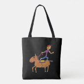 Circus Rodeo Paardrijden Tote Bag (Achterkant)