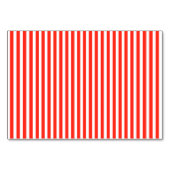 Circus Rood en Wit Cabana Strepen Kaart (Voorkant)