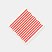 Circus Rood en Wit Cabana Strepen Servetten (Hoek)