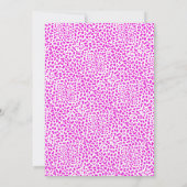 Circus roze baby tijger springt door hoepafdrukken kaart (Achterkant)