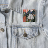 Circus Scene, 1917 Vierkante Button 5,1 Cm (In situ)