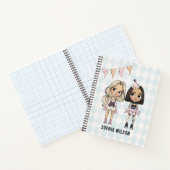 Circus School Pink Harlequin Girls Notebook Notitieboek (Binnen)