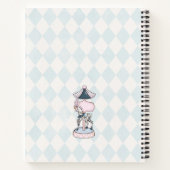 Circus School Pink Harlequin Girls Notebook Notitieboek (Achterkant)