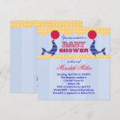 Circus Seal Baby shower Uitnodiging (Voorkant / Achterkant)