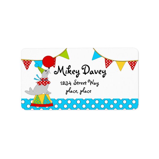Circus Seal Etiket (Voorkant)