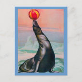  Circus Seal met Briefkaart van de Ball (Voorkant)