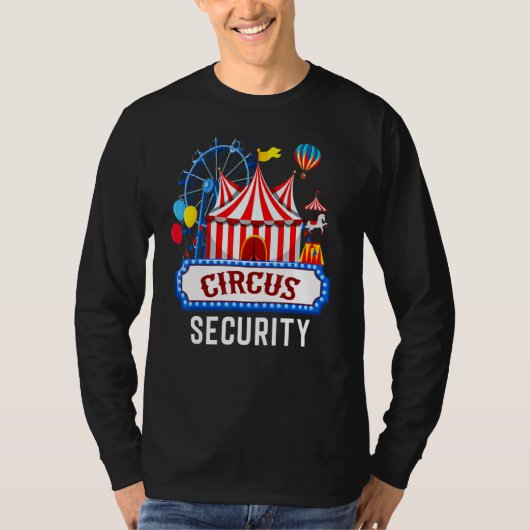 Circus Security Carnaval Costume Carny Event Staff T-shirt (Voorkant)